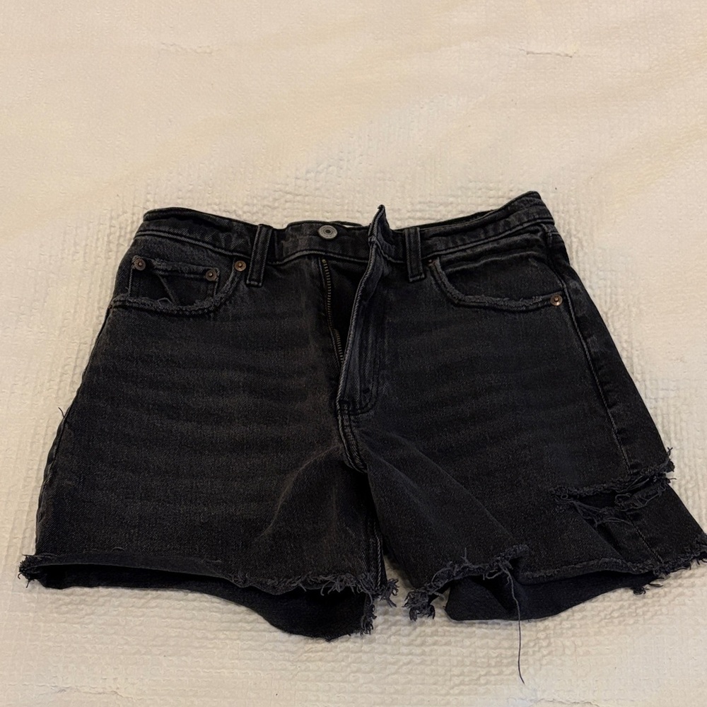 Abercrombie & Fitch Black Jean Shorts